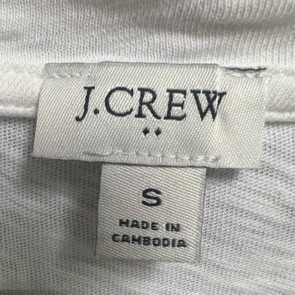 J.‎ Crew- White/Green striped shirt, Size: Small, Pre- Owned